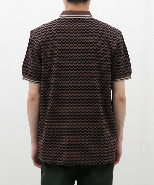 FRED PERRY（フレッドペリー）の「FRED PERRY (フレッド ペリー) ABSTRACT GRAPHIC  POLO SHIRT M7791（ポロシャツ・メンズ・ブラウン系その他・MEDIUM/LARGE）」の5枚目の写真