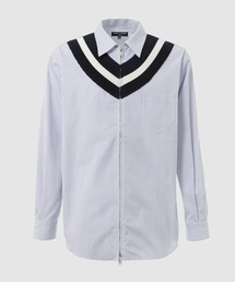 ★COMME des GARCONS HOMME DEUX★切替ストライプシャツ COMME des GARCONS HOMME DEUX コムデギャルソンオムドゥ