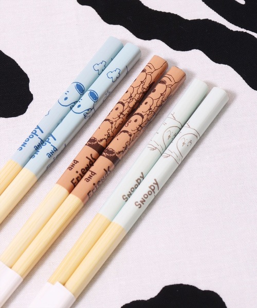 sanrio（サンリオ）の「(SK)【sanrio & PEANUTS】【3膳セット】すべり止め加工 天然竹 箸[21.0cm]（カトラリー・キッズ・マルチ/カラフル・ONE SIZE）」の8枚目の写真