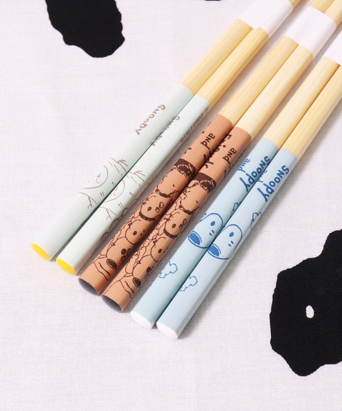 sanrio（サンリオ）の「(SK)【sanrio & PEANUTS】【3膳セット】すべり止め加工 天然竹 箸[21.0cm]（カトラリー・キッズ・マルチ/カラフル・ONE SIZE）」の10枚目の写真