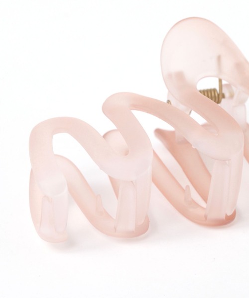 LAKOLE(ラコレ)の「うねうねくもりマットバンスクリップ / 127804(バレッタ/ヘアクリップ・レディース・ブルー/その他3/ピンク・FREE)」の6枚目の写真