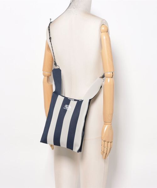 FRUIT OF THE LOOM(フルーツオブザルーム)の「【FRUIT OF THE LOOM】STRIPED MINI SHOULDER BAG/ミニショルダーバッグ/ストライプ柄(ショルダーバッグ・メンズ・ネイビー/レッド/グリーン/サックスブルー/ラベンダー・FREE)」の9枚目の写真