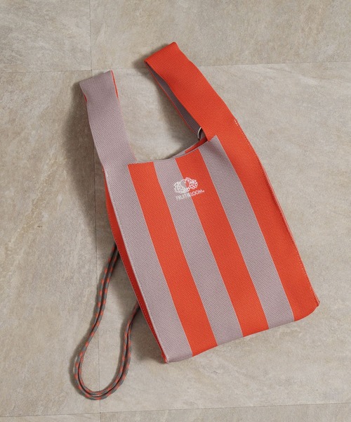 FRUIT OF THE LOOM(フルーツオブザルーム)の「【FRUIT OF THE LOOM】STRIPED MINI SHOULDER BAG/ミニショルダーバッグ/ストライプ柄(ショルダーバッグ・メンズ・ネイビー/レッド/グリーン/サックスブルー/ラベンダー・FREE)」の5枚目の写真