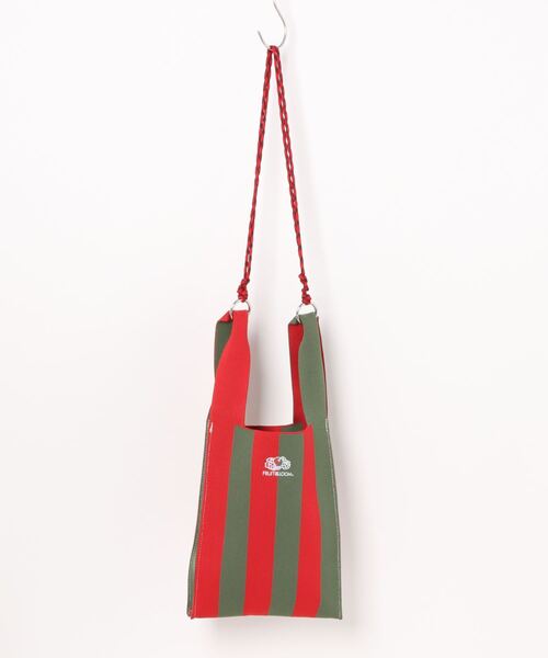 FRUIT OF THE LOOM(フルーツオブザルーム)の「【FRUIT OF THE LOOM】STRIPED MINI SHOULDER BAG/ミニショルダーバッグ/ストライプ柄(ショルダーバッグ・メンズ・ネイビー/レッド/グリーン/サックスブルー/ラベンダー・FREE)」の16枚目の写真