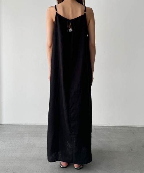 CANAL JEAN（キャナルジーン）の「El mar　バックリボンキャミワンピース（ワンピース・レディース・ベージュ/カーキ/ブラック・ONE SIZE）」の9枚目の写真