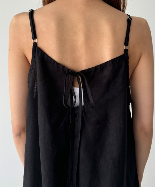 CANAL JEAN（キャナルジーン）の「El mar　バックリボンキャミワンピース（ワンピース・レディース・ベージュ/カーキ/ブラック・ONE SIZE）」の11枚目の写真