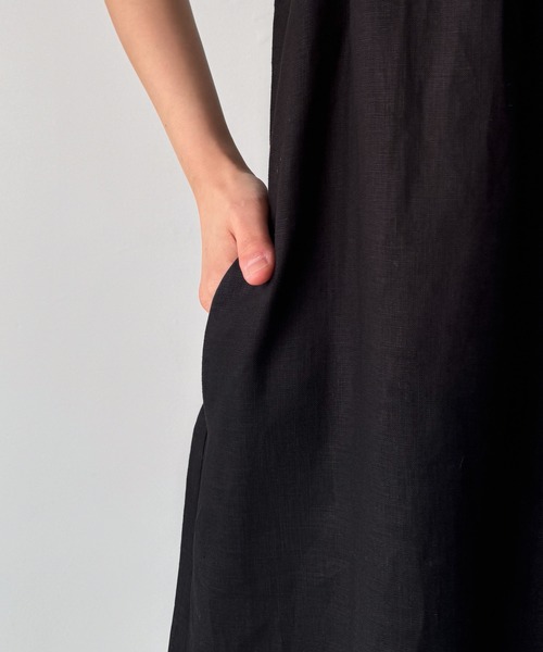 CANAL JEAN（キャナルジーン）の「El mar　バックリボンキャミワンピース（ワンピース・レディース・ベージュ/カーキ/ブラック・ONE SIZE）」の12枚目の写真