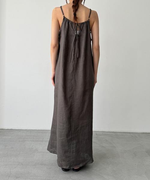 CANAL JEAN（キャナルジーン）の「El mar　バックリボンキャミワンピース（ワンピース・レディース・ベージュ/カーキ/ブラック・ONE SIZE）」の19枚目の写真