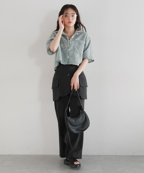 RAGEBLUE（レイジブルー）の「ハーフムーンハンドバック（ショルダーバッグ・レディース・ブラック/レッド・FREE）」の17枚目の写真