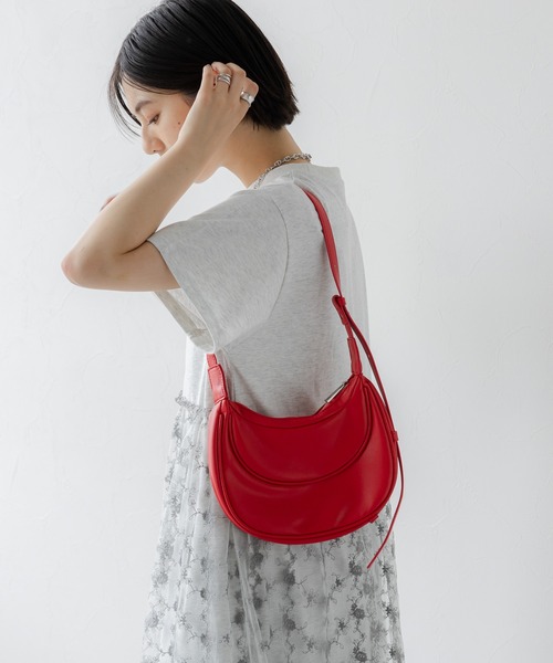 RAGEBLUE（レイジブルー）の「ハーフムーンハンドバック（ショルダーバッグ・レディース・ブラック/レッド・FREE）」の20枚目の写真