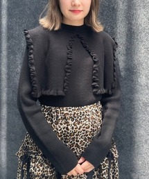 Candy Stripper | BIG COLLAR RIB ニット(ニット/セーター)