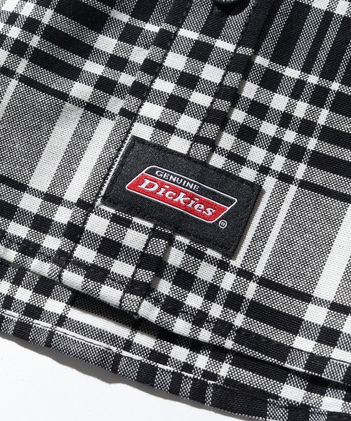 Dickies(ディッキーズ)の「【GENUINE DICKIES/ジェニュインディッキーズ】オックス 刺繍ロゴ入り 長袖 チェック シャツ(シャツ/ブラウス・メンズ・アイボリー/チャコールグレー/レッド・M/L/XL)」の9枚目の写真