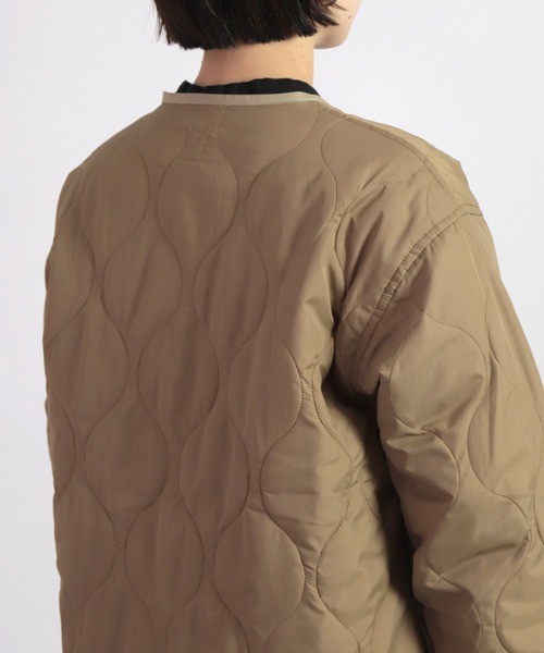 D.M.G.（ドミンゴ）の「[D.M.G. / ディーエムジー] ナイロンリップキルトライナーコート（ダウンジャケット/コート・レディース・ベージュ・FREE）」の7枚目の写真