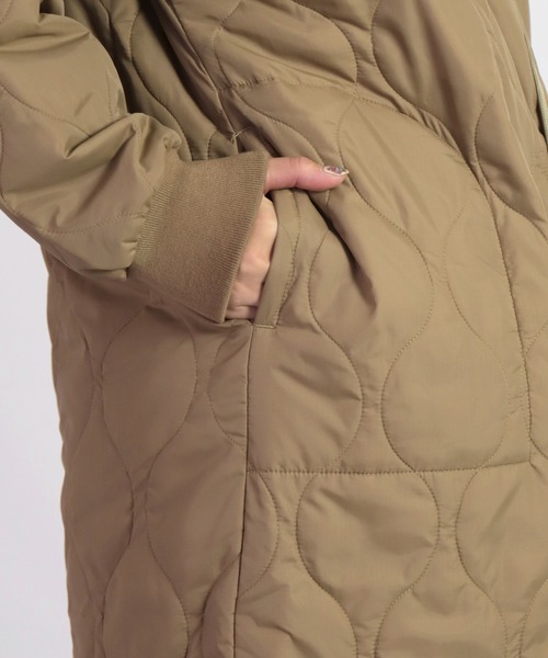 D.M.G.（ドミンゴ）の「[D.M.G. / ディーエムジー] ナイロンリップキルトライナーコート（ダウンジャケット/コート・レディース・ベージュ・FREE）」の8枚目の写真