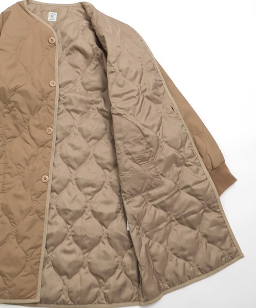 D.M.G.（ドミンゴ）の「[D.M.G. / ディーエムジー] ナイロンリップキルトライナーコート（ダウンジャケット/コート・レディース・ベージュ・FREE）」の11枚目の写真