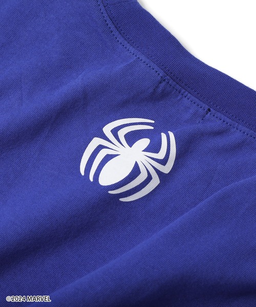 GLAZOS（グラソス）の「【大人向けサイズあり】【MARVEL】スパイダーマン/カレッジロゴビッグTシャツ（Tシャツ/カットソー・キッズ・ホワイト/ブルー/ブラック・M/S/LL/L）」の16枚目の写真