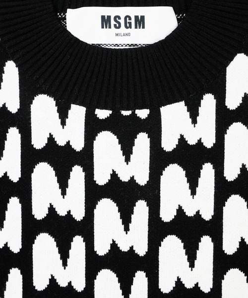 ニット セーター 「TheMwave」ジャガードセーター「Japan Exclusive color」 レディース MSGM ニット セーター 「TheMwave」ジャガードセーター「Japan