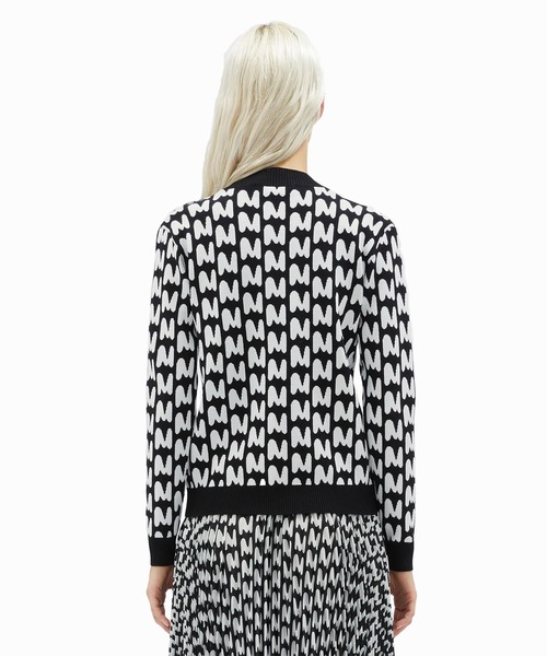 MSGM（エムエスジーエム）の「「TheMwave」ジャガードセーター【Japan Exclusive color】（ニット/セーター・レディース・ブラック×ホワイト・M/L/S）」の6枚目の写真
