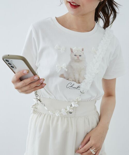 MAJESTIC LEGON（マジェスティックレゴン）の「ガーリーモチーフストラップ（スマホグッズ・レディース・ブラック系その他/オフホワイト/ホワイト系その他/ブラック・FREE）」の9枚目の写真