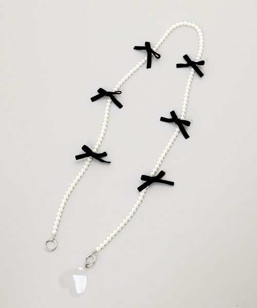 MAJESTIC LEGON（マジェスティックレゴン）の「ガーリーモチーフストラップ（スマホグッズ・レディース・ブラック系その他/オフホワイト/ホワイト系その他/ブラック・FREE）」の17枚目の写真