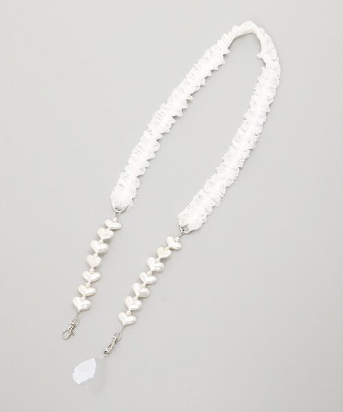 MAJESTIC LEGON（マジェスティックレゴン）の「ガーリーモチーフストラップ（スマホグッズ・レディース・ブラック系その他/オフホワイト/ホワイト系その他/ブラック・FREE）」の20枚目の写真