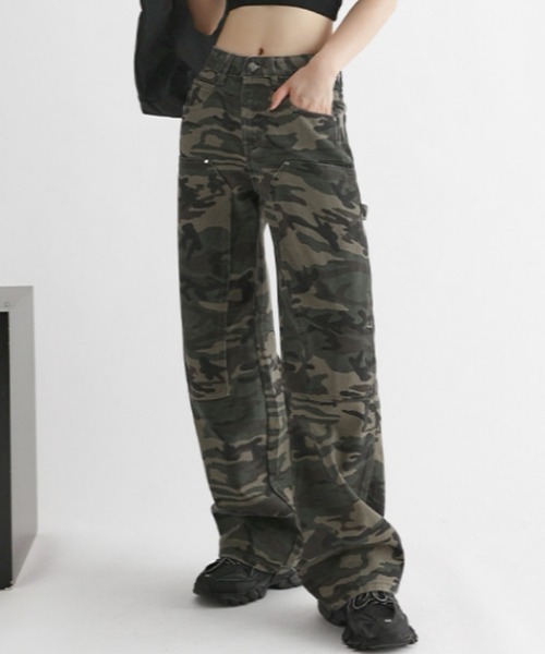 Vipoa（ヴィポア）の「迷彩柄カーゴパンツ（カーゴパンツ・レディース・グリーン・MEDIUM/LARGE）」の15枚目の写真