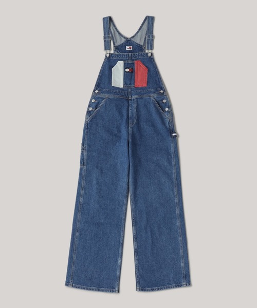 TOMMY HILFIGER(トミーヒルフィガー)の「クラシックダンガリーフラッグオーバーオール(サロペット/オーバーオール・レディース・インディゴブルー・SMALL/MEDIUM)」の5枚目の写真