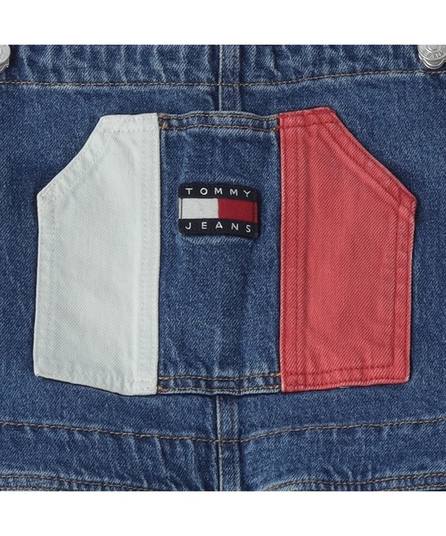 TOMMY HILFIGER(トミーヒルフィガー)の「クラシックダンガリーフラッグオーバーオール(サロペット/オーバーオール・レディース・インディゴブルー・SMALL/MEDIUM)」の11枚目の写真