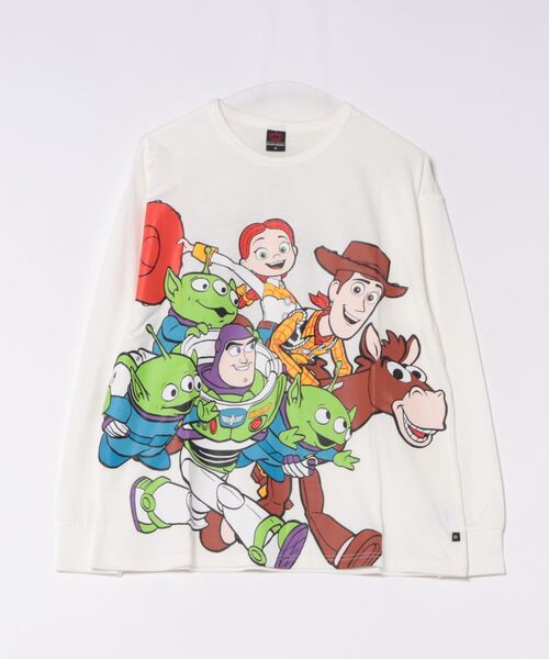 Disney(ディズニー)の「親子お揃い ディズニー トイ・ストーリー キャラクターロンT 9614A(Tシャツ/カットソー・レディース・オレンジ/ホワイト・M/L/XL/S)」の8枚目の写真