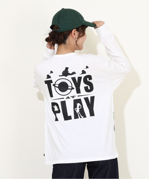 Disney(ディズニー)の「親子お揃い ディズニー トイ・ストーリー キャラクターロンT 9614A(Tシャツ/カットソー・レディース・オレンジ/ホワイト・M/L/XL/S)」の5枚目の写真