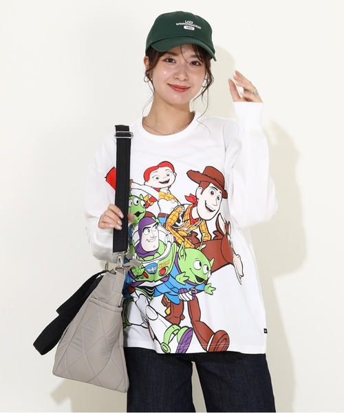 Disney(ディズニー)の「親子お揃い ディズニー トイ・ストーリー キャラクターロンT 9614A(Tシャツ/カットソー・レディース・オレンジ/ホワイト・M/L/XL/S)」の6枚目の写真