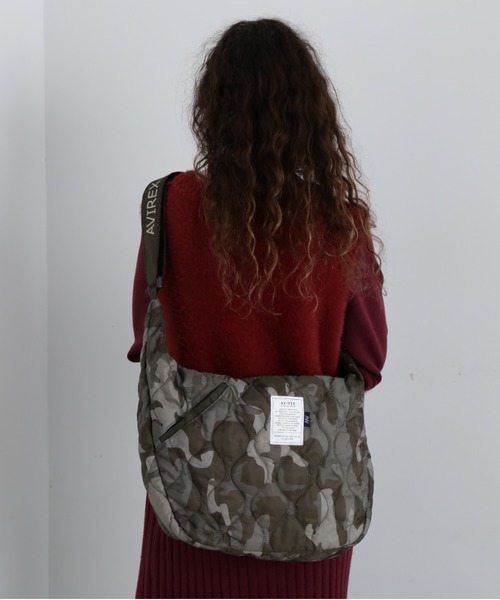 AVIREX(アヴィレックス)の「《限定》BONDING QUILTING SHOULDER BAG/キルティングショルダーバッグ(ショルダーバッグ・レディース・レッド/グリーン系その他/ネイビー/ブラック/ブラック系その他・F)」の13枚目の写真