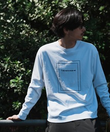 UNION STATION | *WEB限定 バックフラワープリント ルーズフィットロンT(Tシャツ/カットソー)