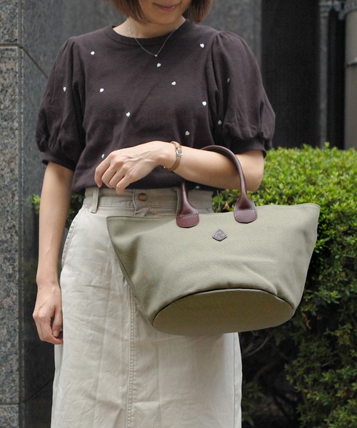 CLEDRAN(クレドラン)の「CL3548 GRAN TOTE 帆布トート(トートバッグ・レディース・オリーブ・FREE)」の9枚目の写真