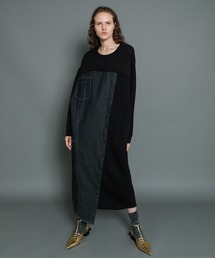 AULA AILA | デニムドッキングワンピース(ワンピース)