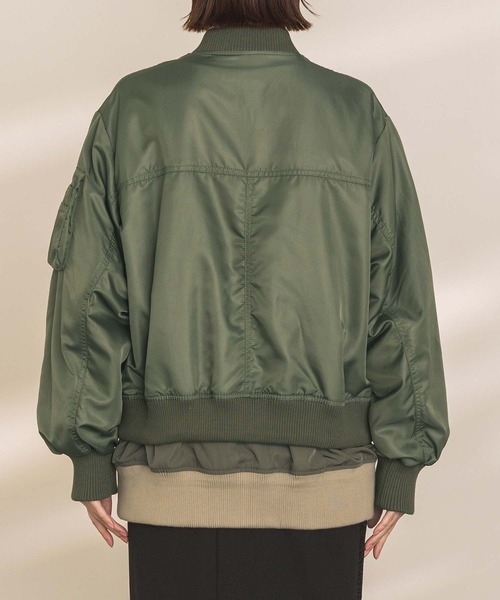 【美品】リズレー　RISLEY ブルゾン ミリタリー　ジャケット　MA-1 Risley（リズレー）の「レイヤードMAー1（MA-1）」 - WEAR