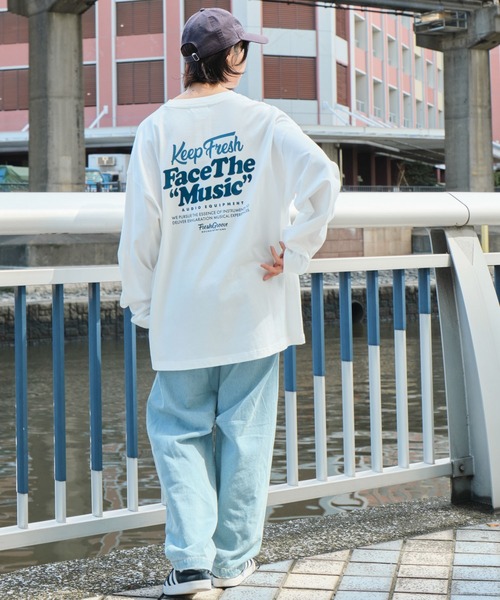 WEGO(ウィゴー)の「WEGO/フロッキーロゴBIG T(Tシャツ/カットソー・メンズ・アイボリー/ホワイト/グリーン・LARGE/MEDIUM)」の12枚目の写真