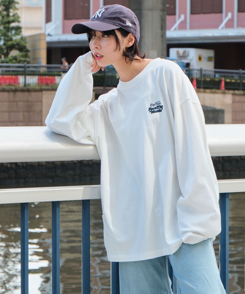 WEGO(ウィゴー)の「WEGO/フロッキーロゴBIG T(Tシャツ/カットソー・メンズ・アイボリー/ホワイト/グリーン・LARGE/MEDIUM)」の19枚目の写真