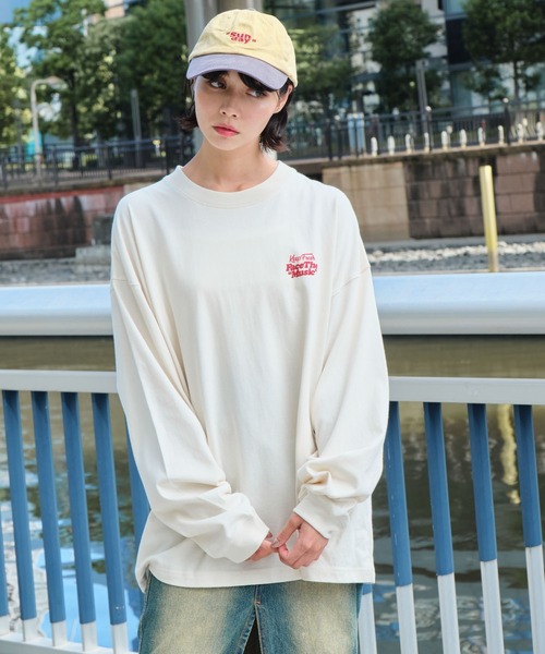 WEGO(ウィゴー)の「WEGO/フロッキーロゴBIG T(Tシャツ/カットソー・メンズ・アイボリー/ホワイト/グリーン・LARGE/MEDIUM)」の20枚目の写真