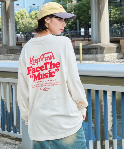 WEGO(ウィゴー)の「WEGO/フロッキーロゴBIG T(Tシャツ/カットソー・メンズ・アイボリー/ホワイト/グリーン・LARGE/MEDIUM)」の21枚目の写真