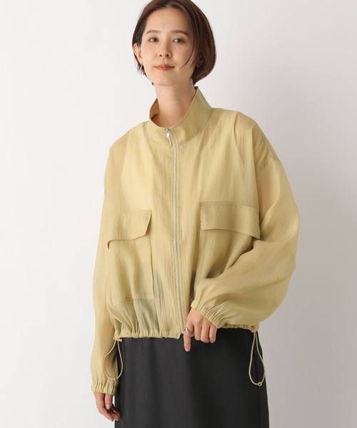 LEPSIM（レプシィム）の「シアーZIPブルゾン　141837（ブルゾン・レディース・ブラック/ベージュ・FREE）」の9枚目の写真