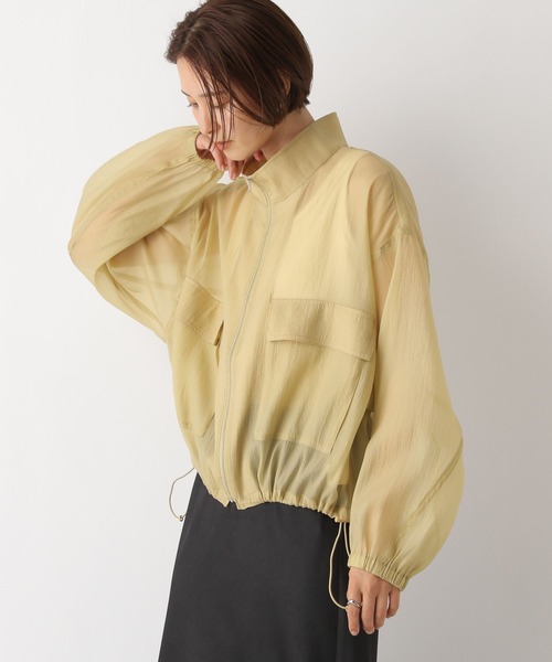 LEPSIM（レプシィム）の「シアーZIPブルゾン　141837（ブルゾン・レディース・ブラック/ベージュ・FREE）」の10枚目の写真