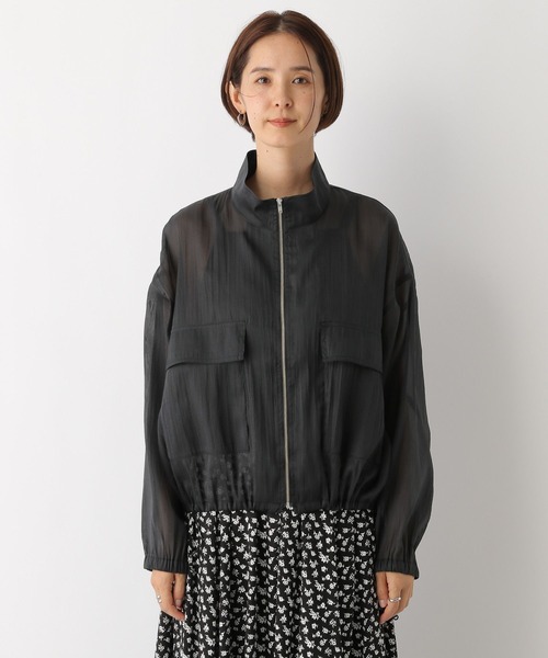 LEPSIM（レプシィム）の「シアーZIPブルゾン　141837（ブルゾン・レディース・ブラック/ベージュ・FREE）」の15枚目の写真