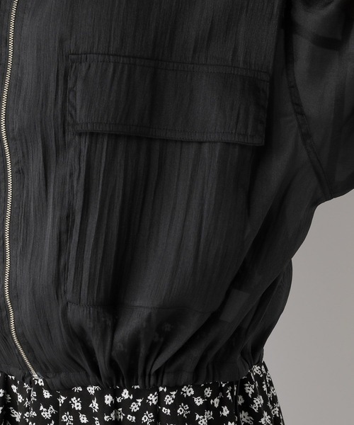 LEPSIM（レプシィム）の「シアーZIPブルゾン　141837（ブルゾン・レディース・ブラック/ベージュ・FREE）」の21枚目の写真