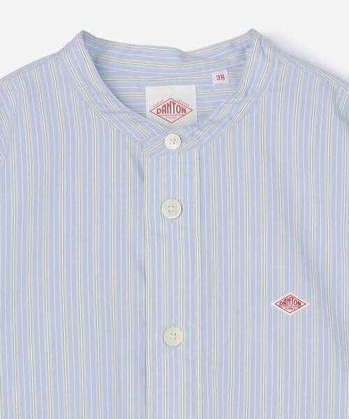 DANTON | コットン バンドカラーシャツ WOMEN(シャツ/ブラウス)|DANTON(ダントン) DANTON | コットン バンドカラーシャツ WOMEN(シャツ/ブラウス)|DANTON(ダントン)