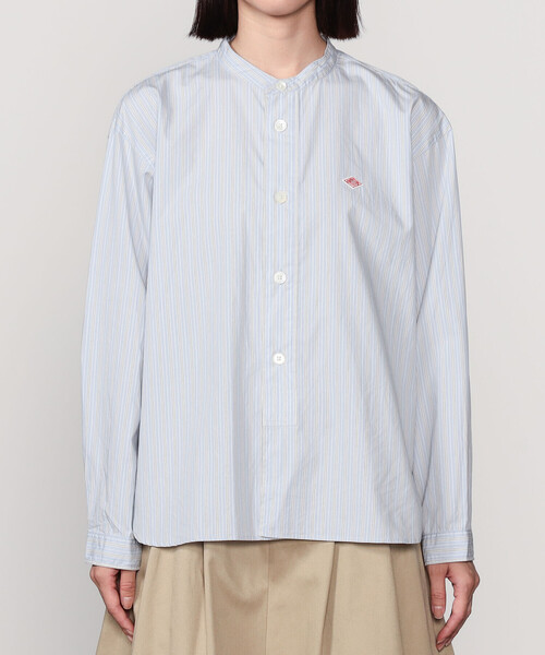 DANTON | コットン バンドカラーシャツ WOMEN（シャツ/ブラウス