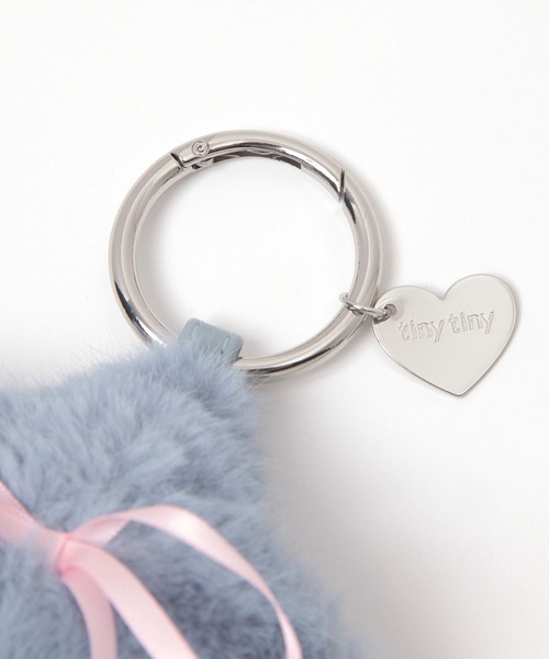 tiny tiny（ティニーティニー）の「ファーモチーフチャーム[tiny tiny(ティニーティニー)]（チャーム・レディース・ホワイト/ピンク/ブルー/イエロー・0）」の6枚目の写真