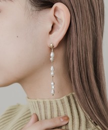 SMELLY | ランダムパールチェーンピアス(ピアス（両耳用）)