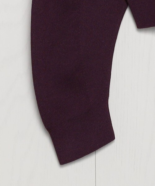 H　BEAUTY&YOUTH UNITED ARROWS（エイチビューティーアンドユースユナイテッドアローズ）の「＜H＞ウールスムース ジップパーカー（パーカー・レディース・ブラック/ワインレッド・FREE）」の6枚目の写真