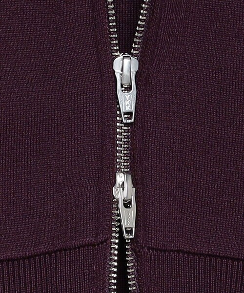 H　BEAUTY&YOUTH UNITED ARROWS（エイチビューティーアンドユースユナイテッドアローズ）の「＜H＞ウールスムース ジップパーカー（パーカー・レディース・ブラック/ワインレッド・FREE）」の8枚目の写真